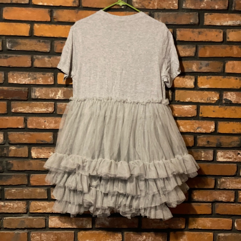 Gray Tulle Layered Dress - Picture 3 of 3
